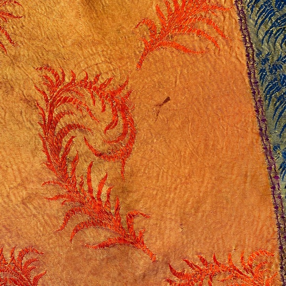 Vibrant Multicolor Fringed Scarf - Picture 6 of 8